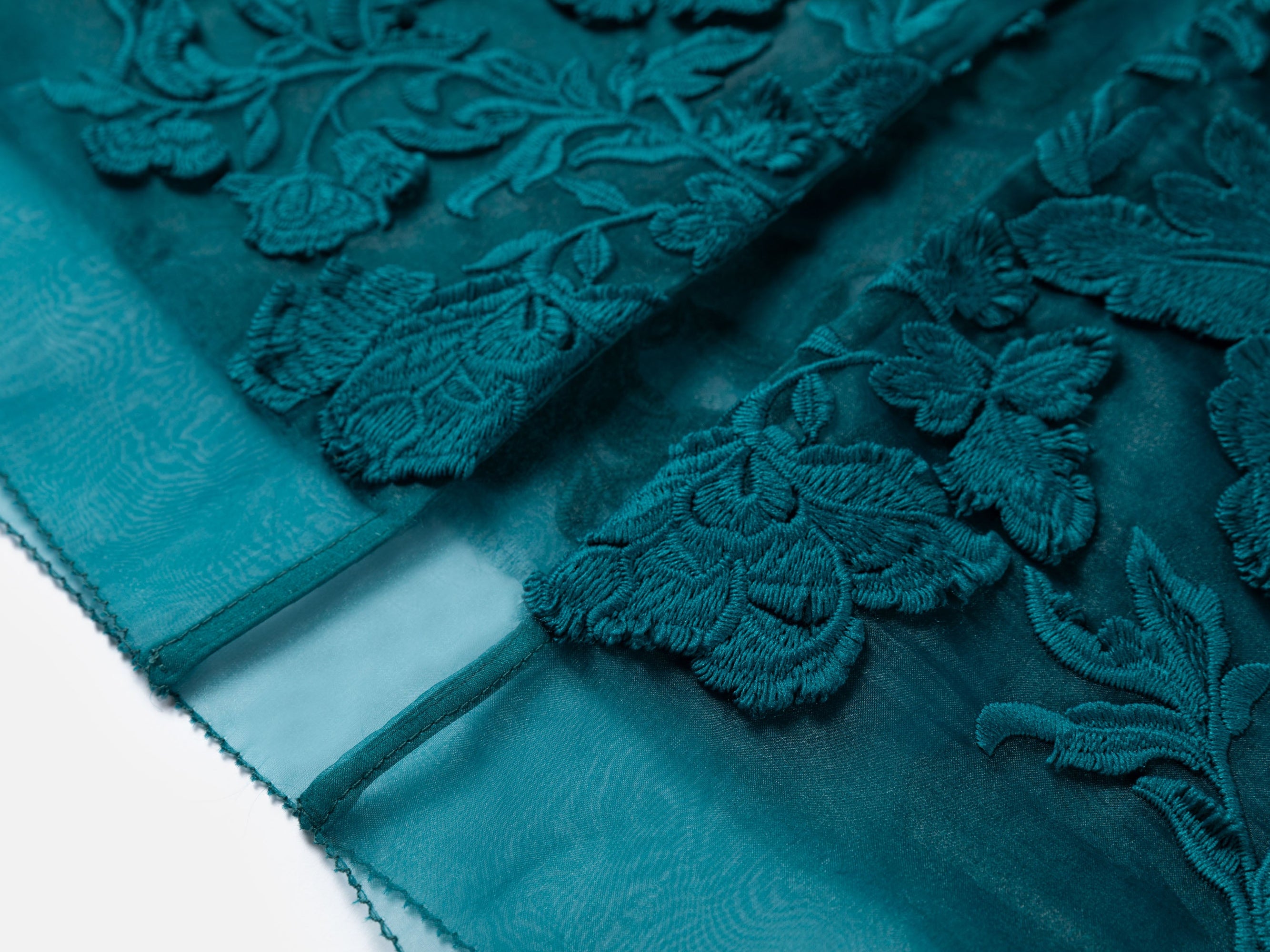 3D floral Skirt | Green
