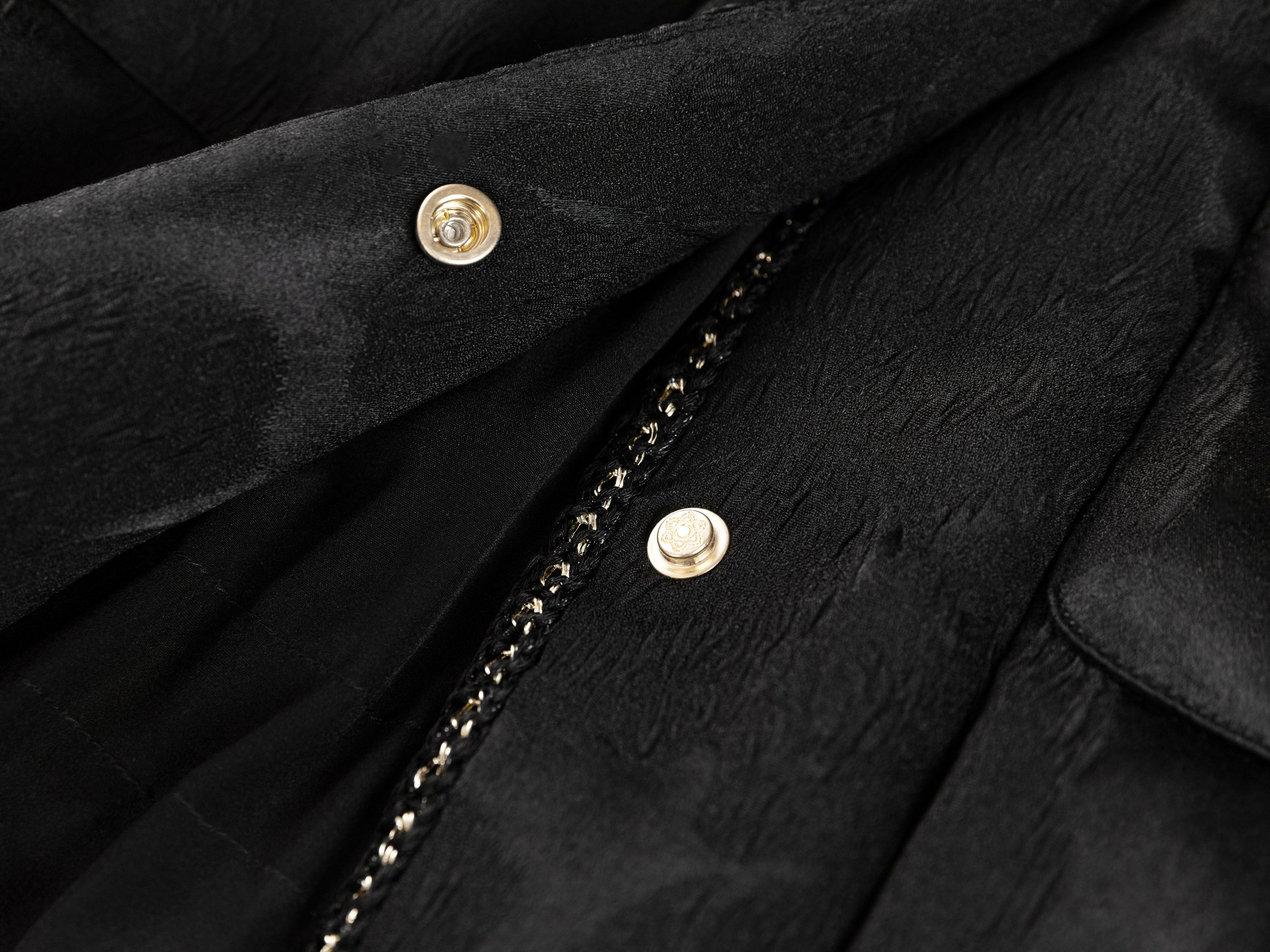 Textured Pattern Jacket | Black