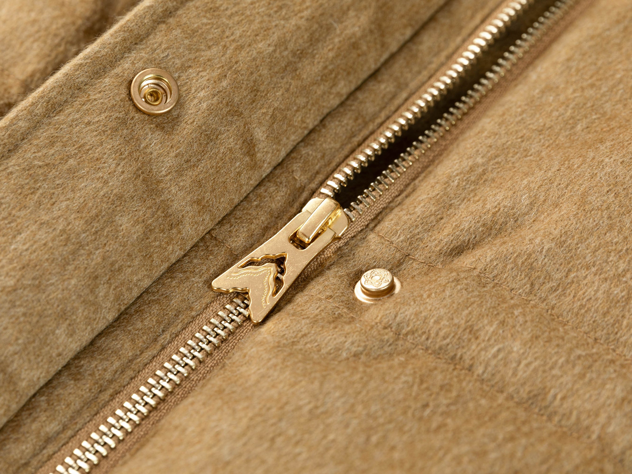 Quilted Vest | Camel