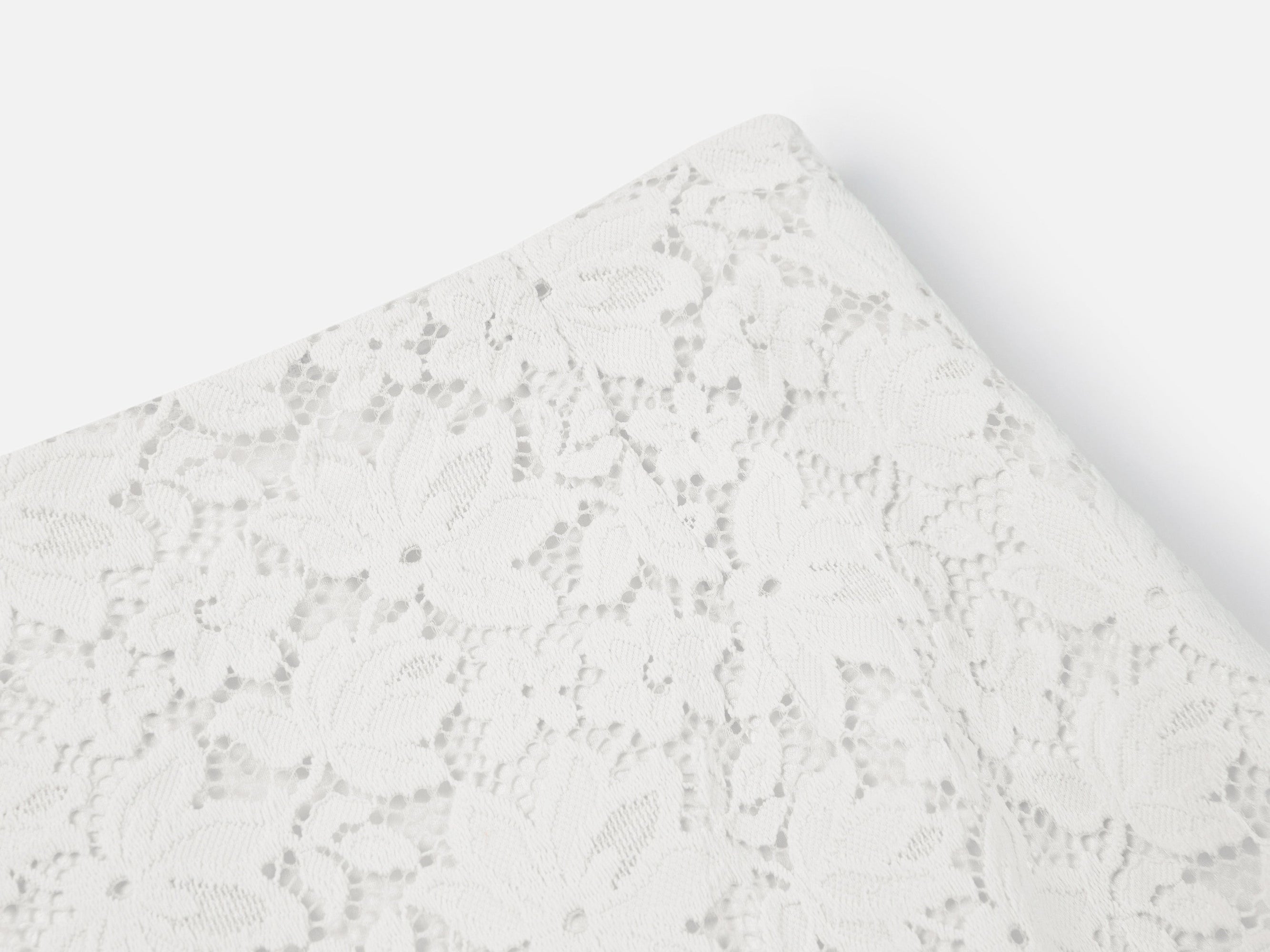 Lace Midi Skirt | White