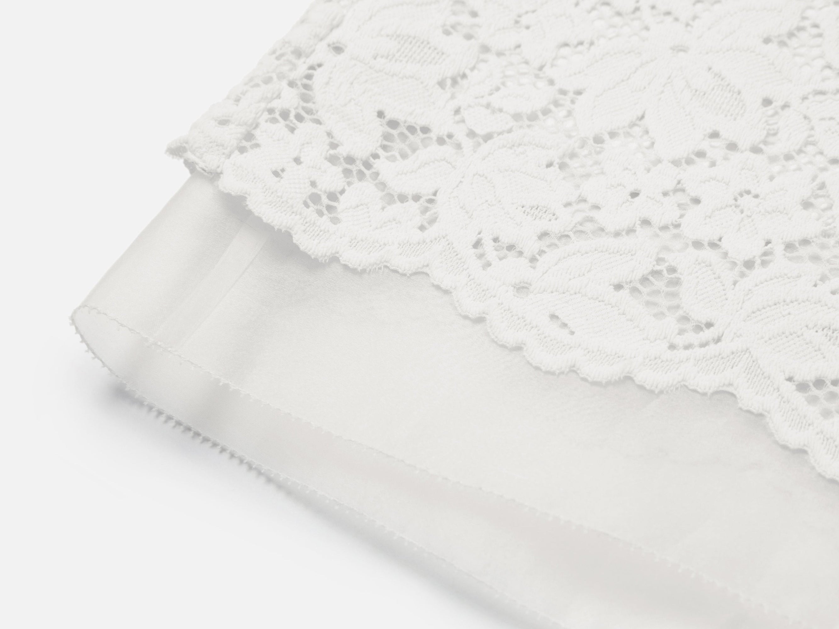 Lace Midi Skirt | White