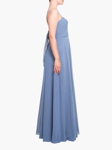 Verona Bodice Detail Gown | Slate Blue