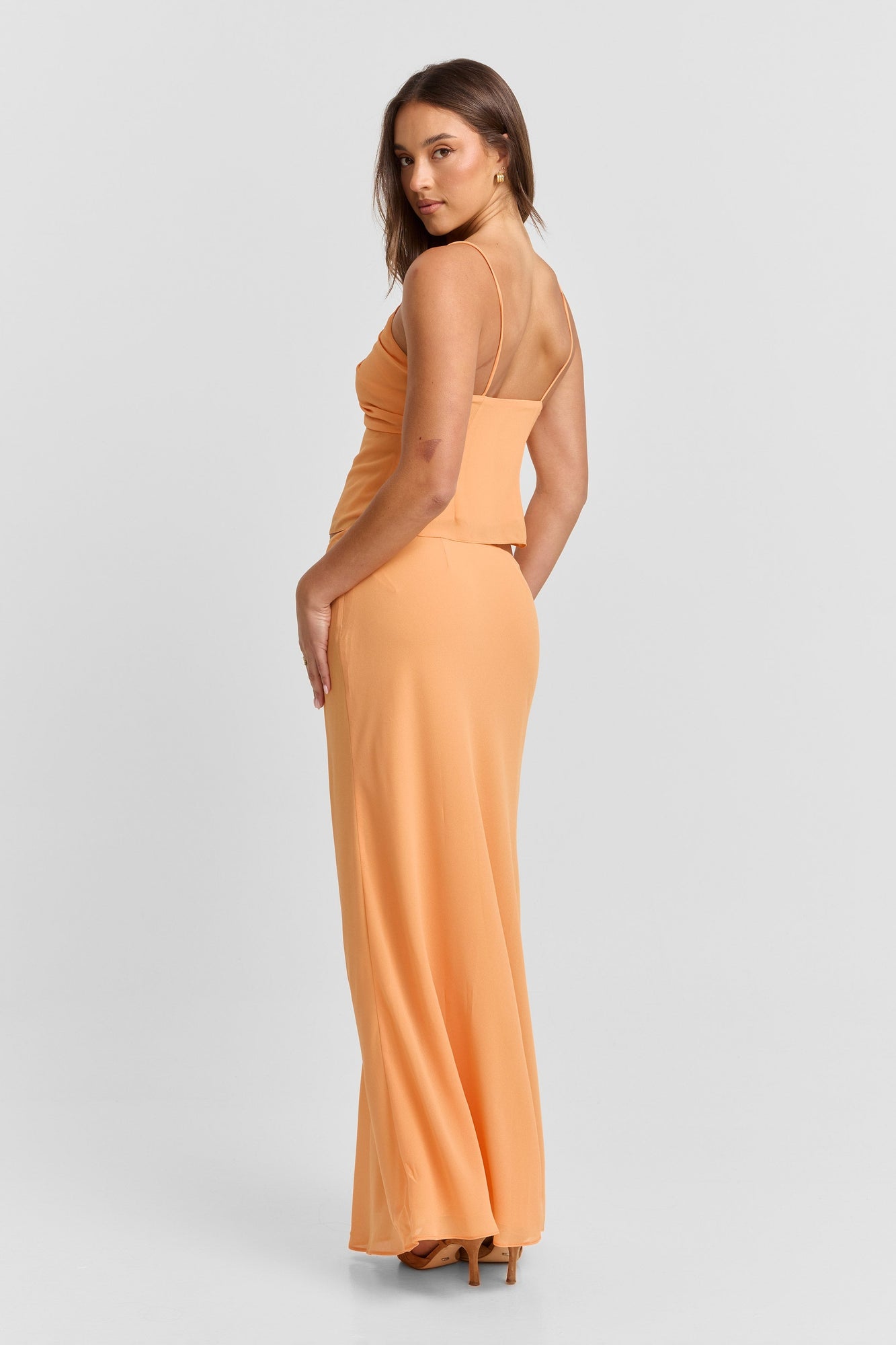 Juniper Maxi Skirt | Tangerine
