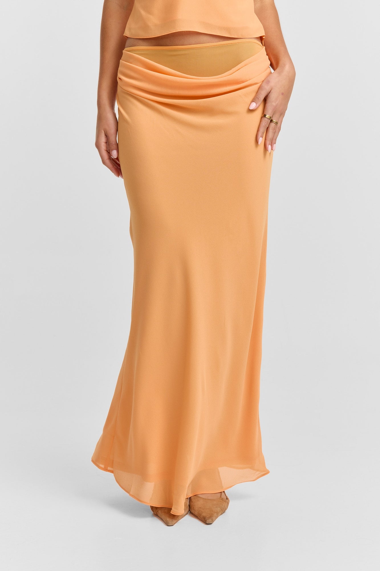 Juniper Maxi Skirt | Tangerine