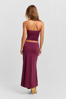 Lucinda Midi Skirt | Plum