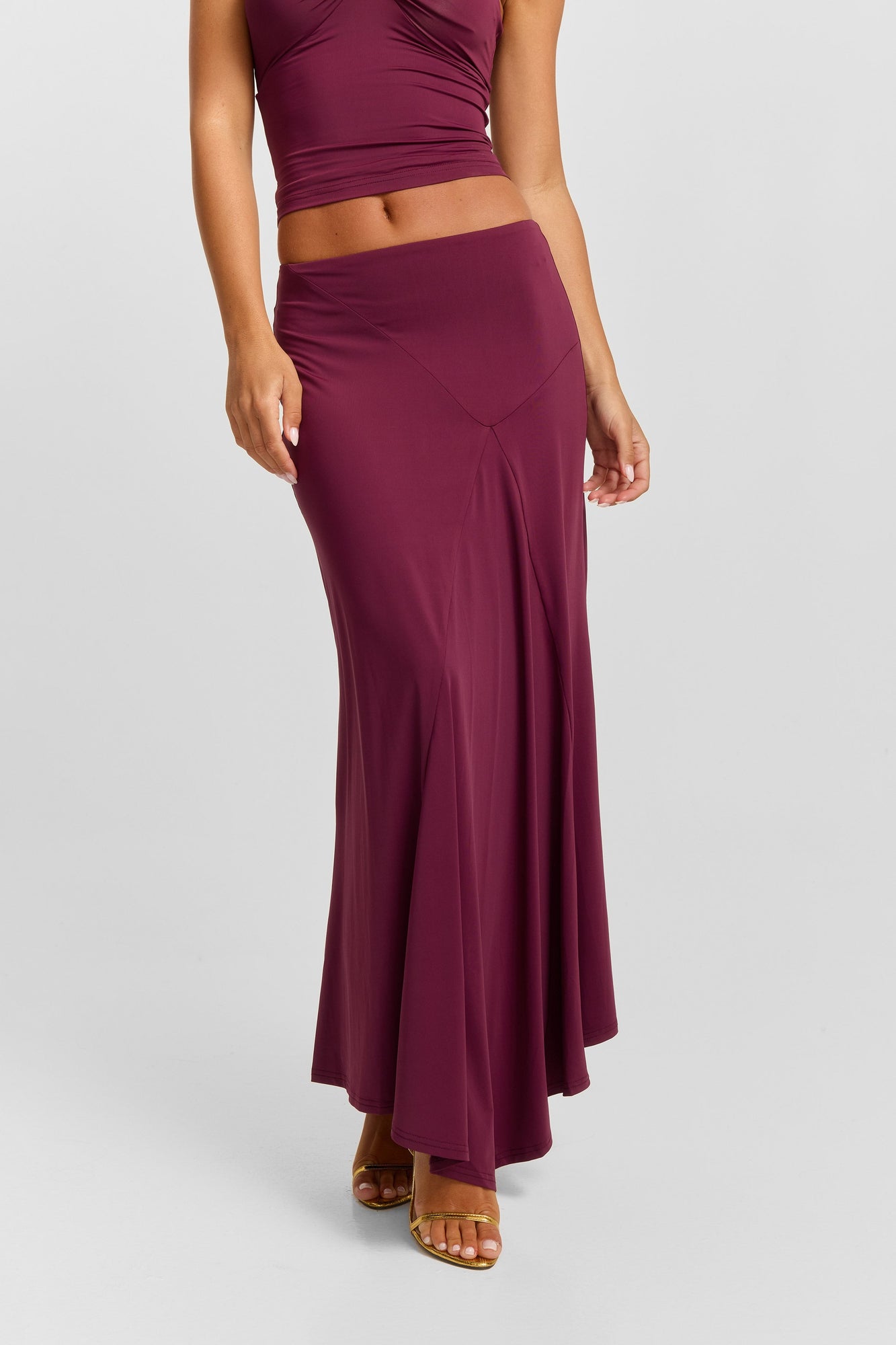 Lucinda Midi Skirt | Plum