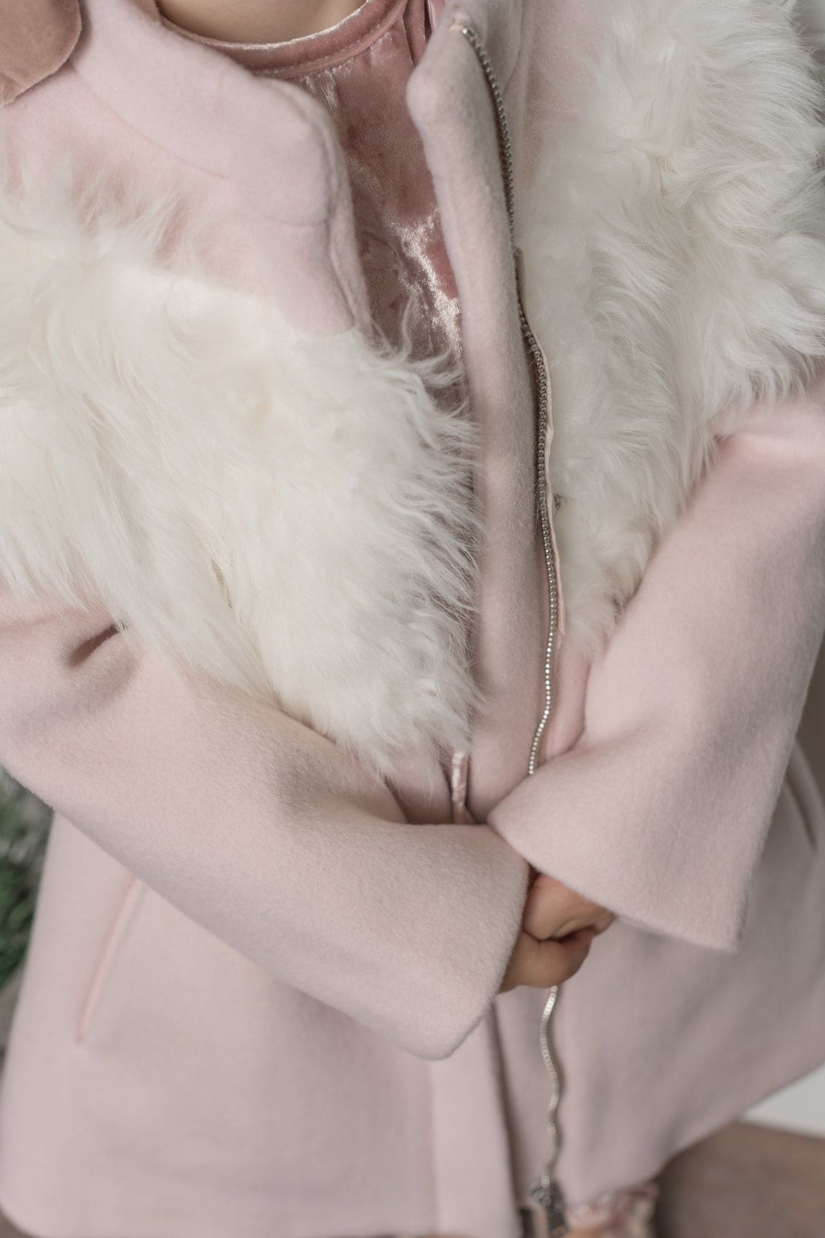 Baby Girls | Faina Wool Coat | Pink
