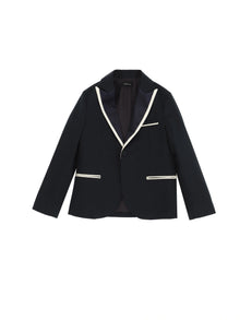 Boys | Tuxedo Jacket With Peak Lapels | Dark Blue