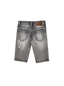Boys | Five-Pocket Denim Bermuda Shorts | Grey