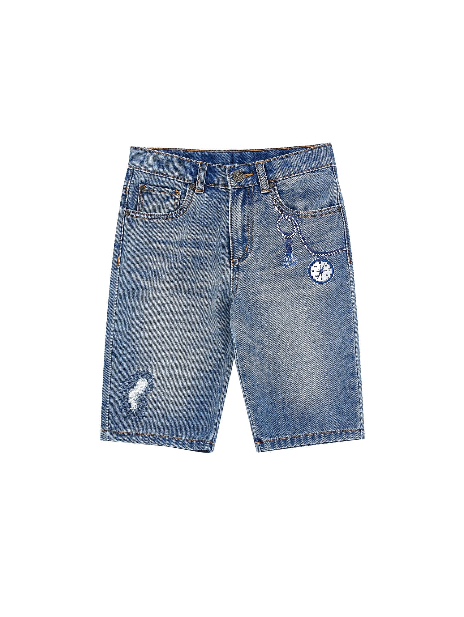 Boys | Five-Pocket Bermuda Shorts | Vintage Denim