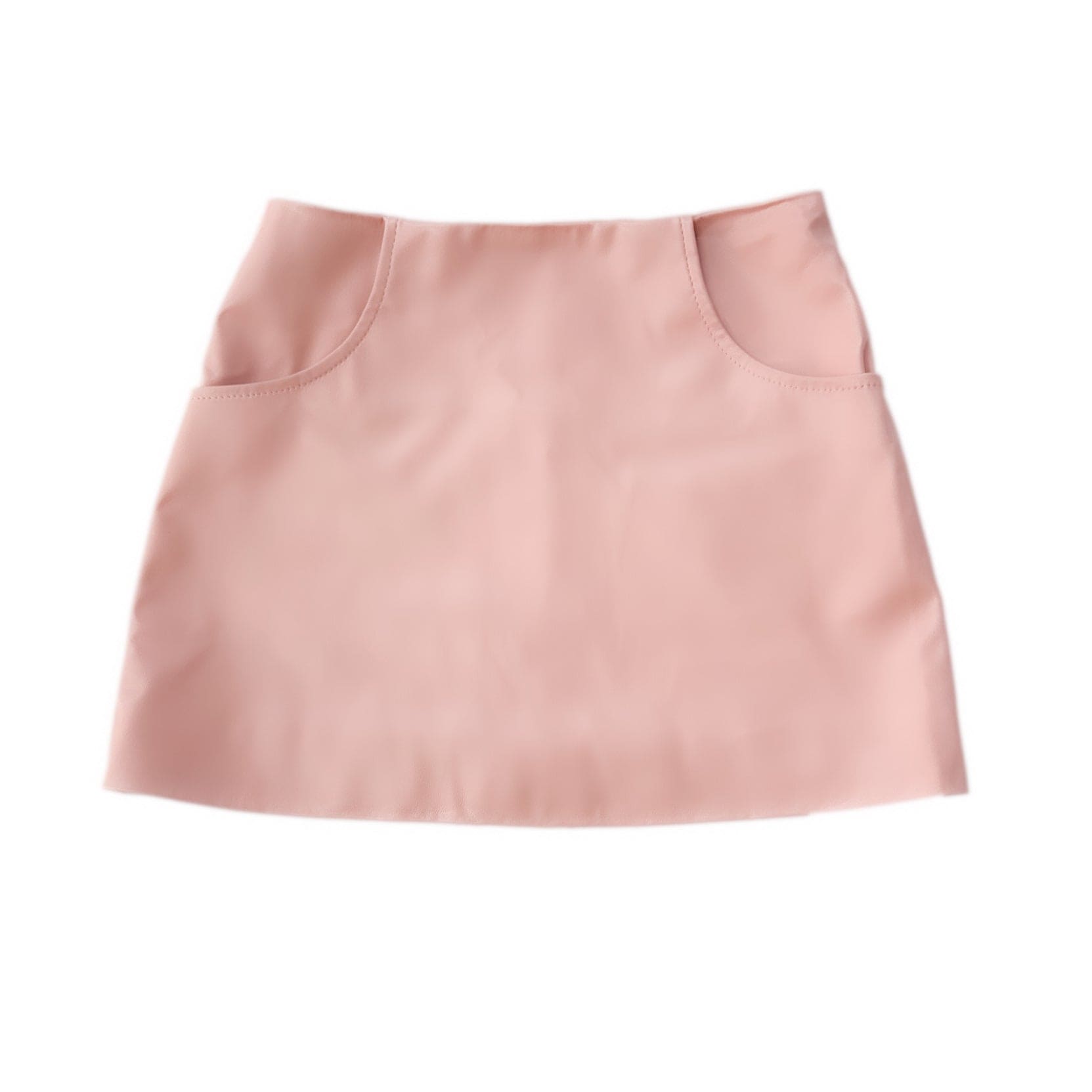 Baby Girls | Vegan Leather Skirt | Pink