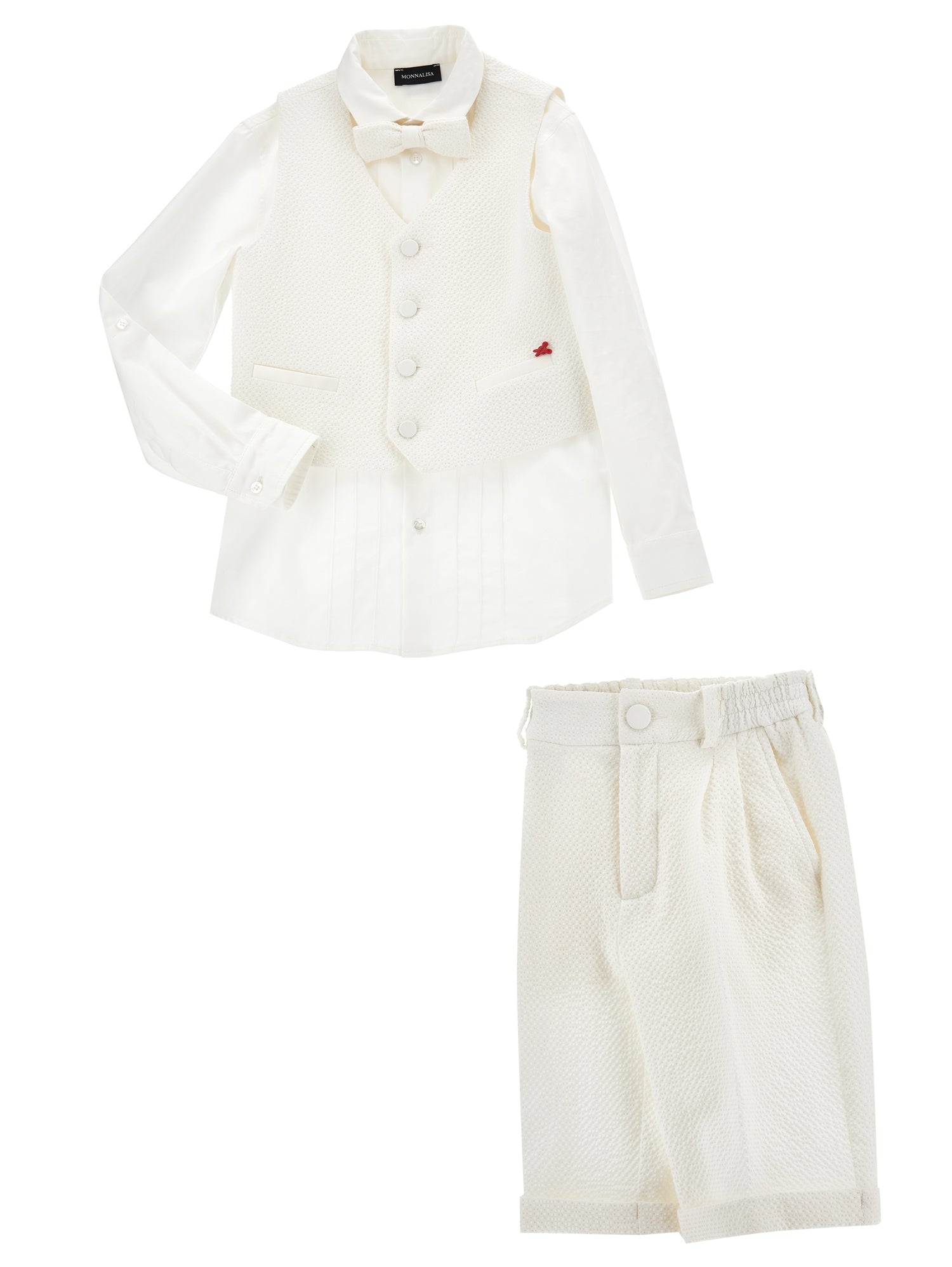 Boys | Two-Piece Seersucker Suit | Cream