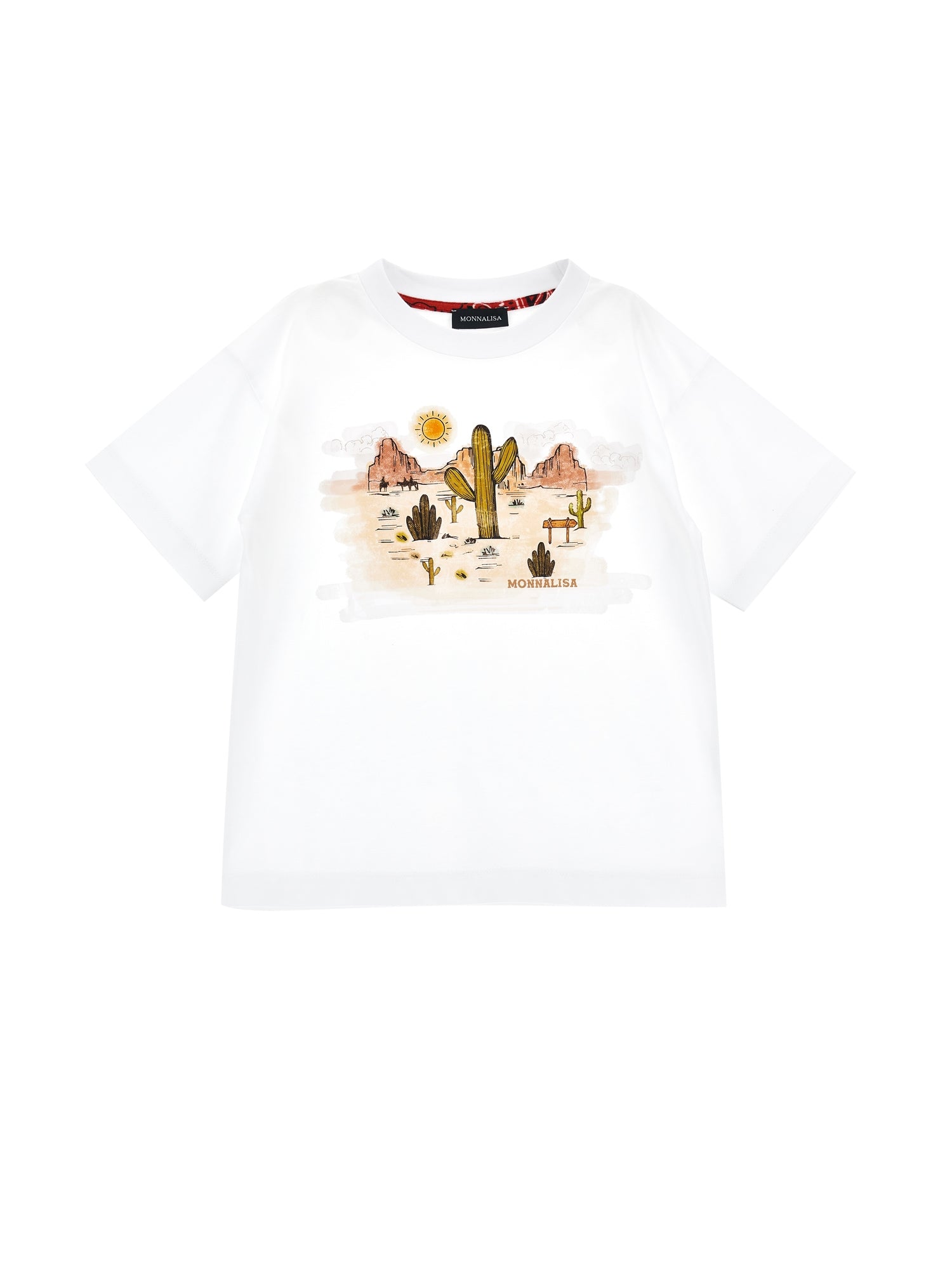 Boys | Jersey T-Shirt With Rodeo Print | White