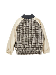 Boys | Tweed Bomber Jacket | Gray/Beige