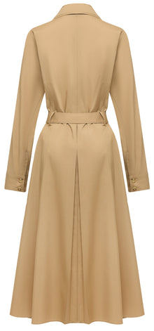 Mulberry Silk and Wool Dress | Khaki