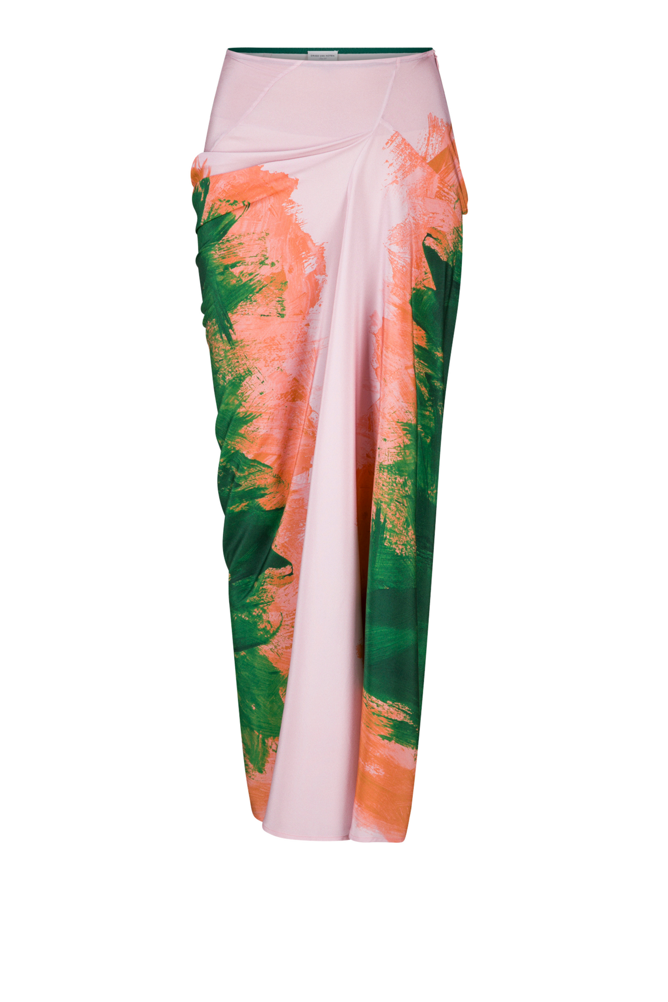 DRIES VAN NOTEN Saren Brushstroke Print Skirt