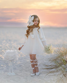 Baby Girls | Sienna Pleated Dress | White