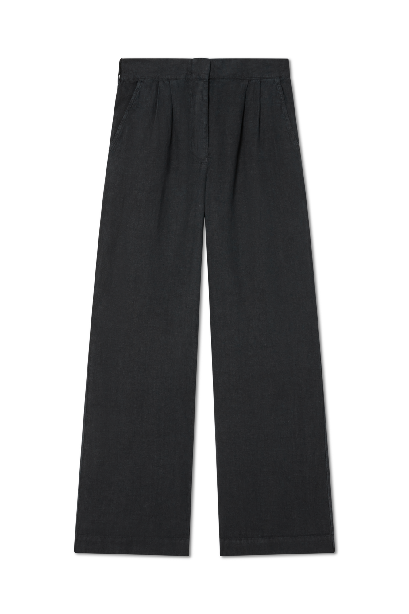 Marina Linen Trouser | Black