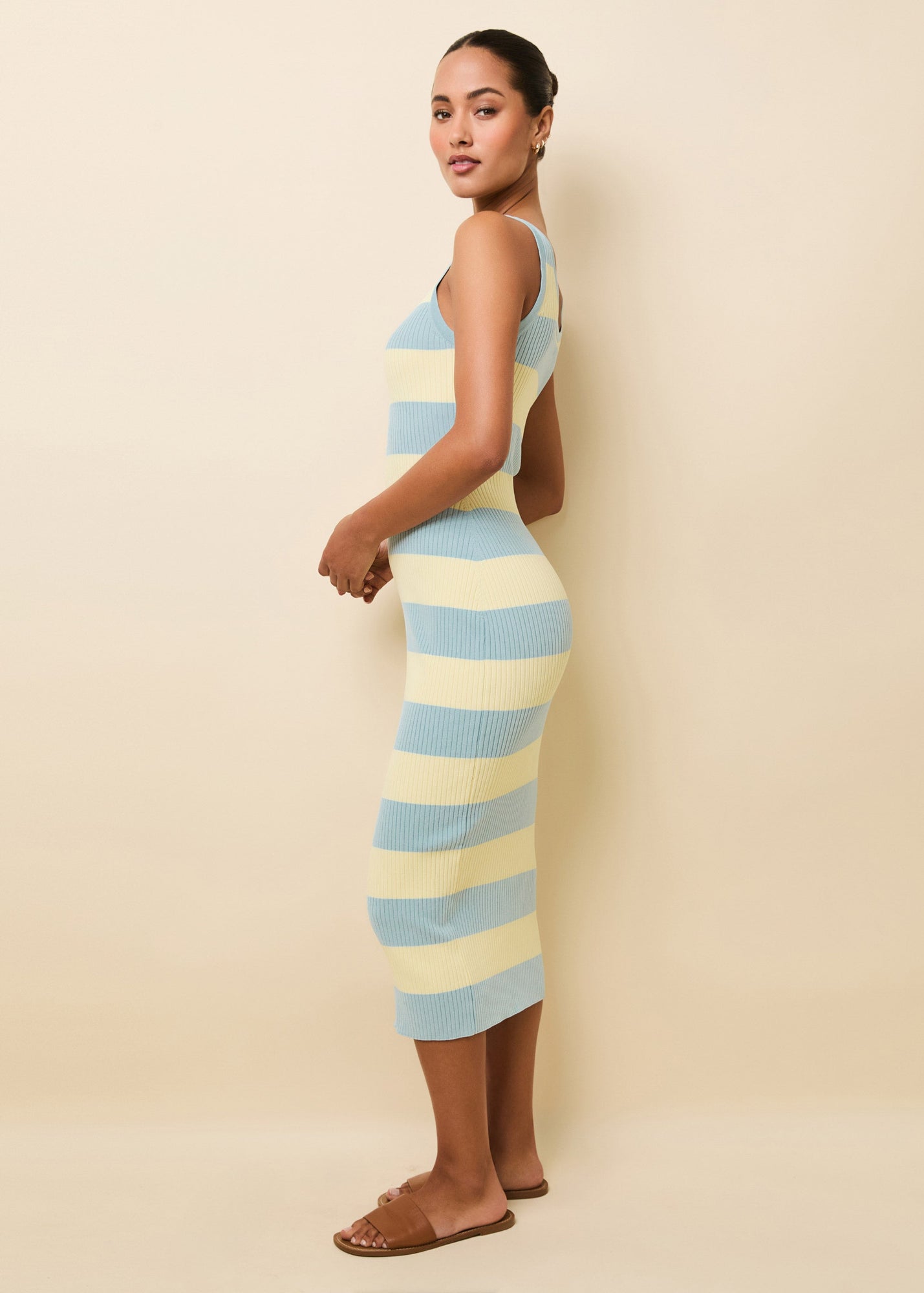 Nessa Dress Gelato Stripe Custard / Mint - Solid & Striped