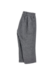 Boys | Soft Flannel Trousers | Grey/Cream