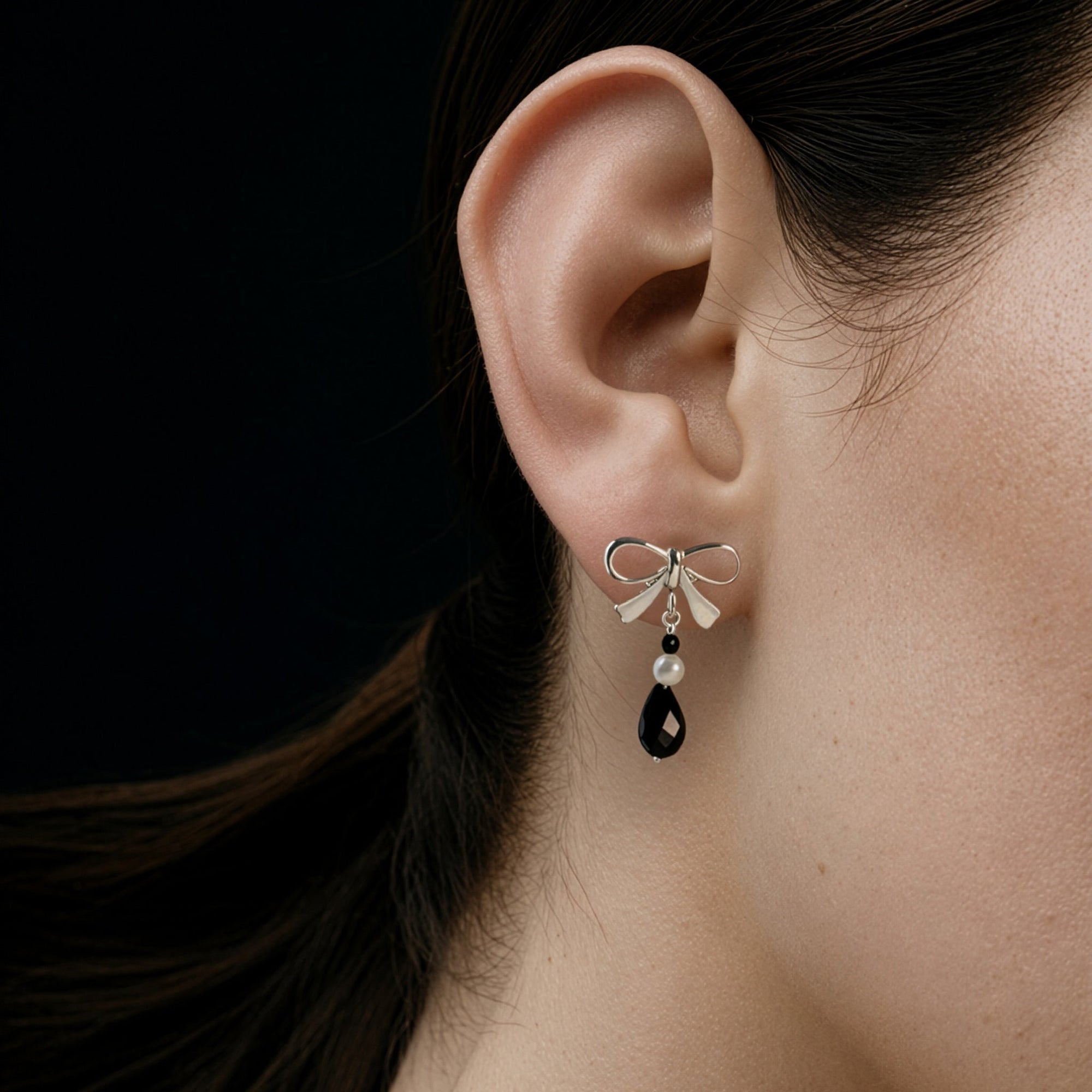 Bow Earrings | Sterling Silver