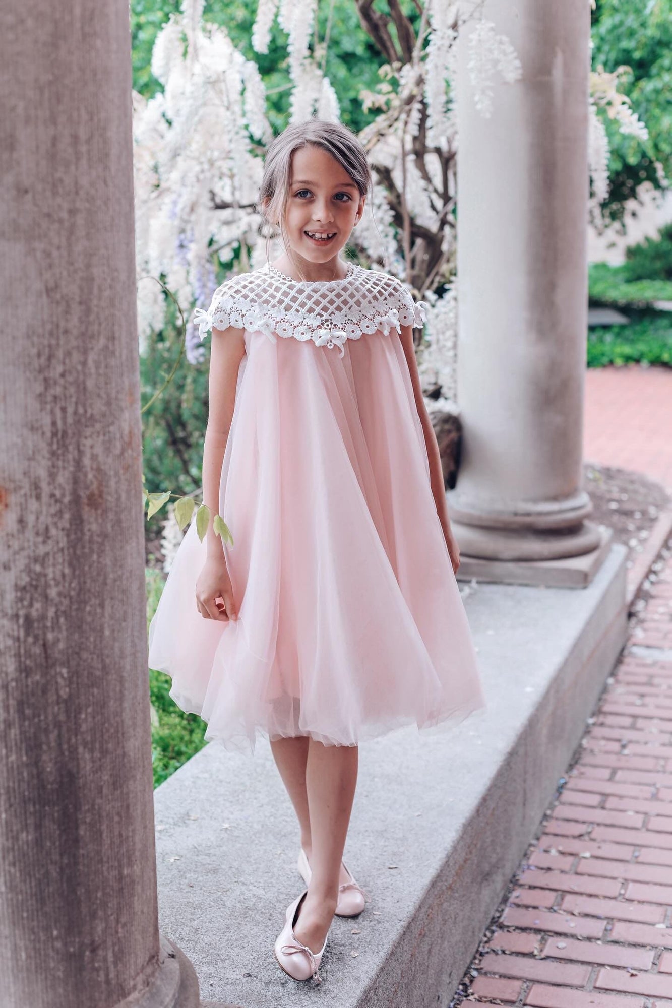 Baby Girls | Rosa Tulle Flower Dress | Pink