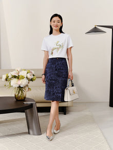 Denim Skirt | Blue