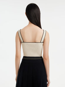 Crepe Vest | Beige