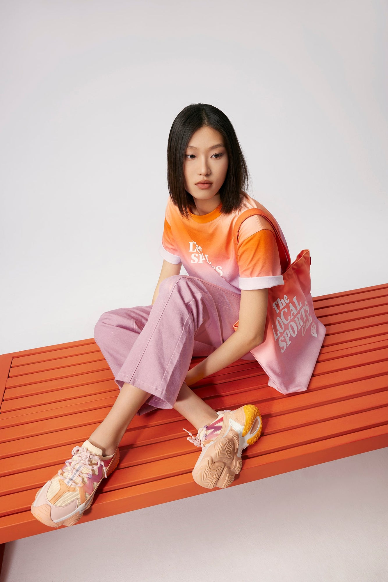 Light Colorful Running Shoes | Orange