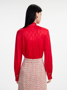 Lace-up Shirt | Red