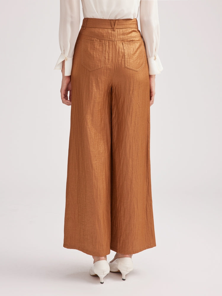 Straight Leg Suit Pants | Brown