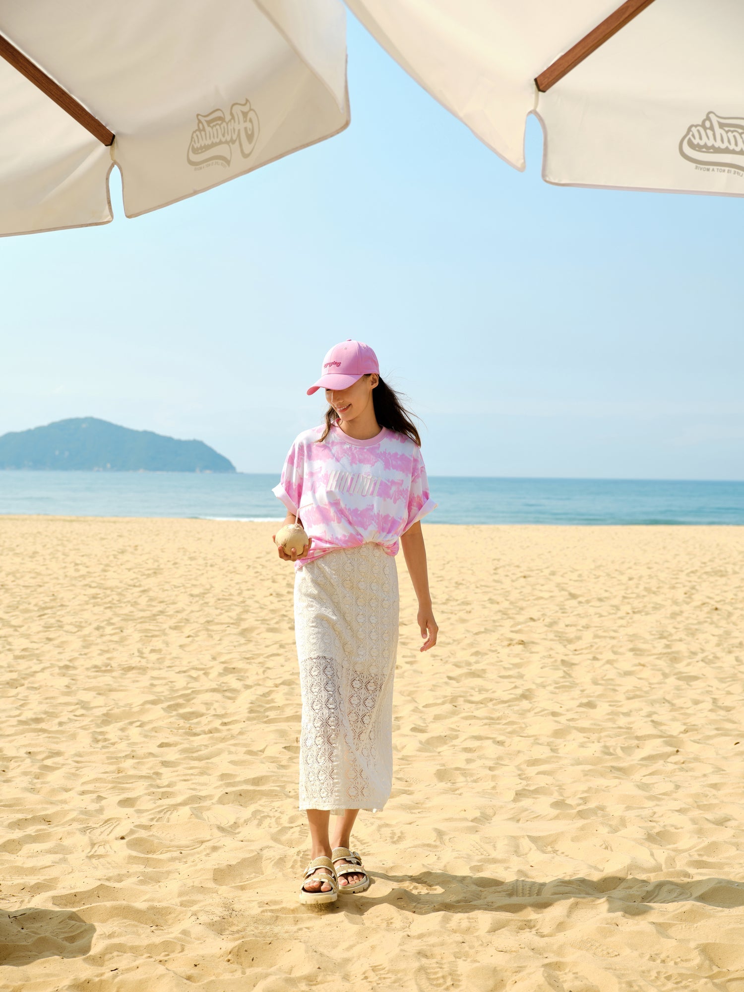 Long-staple Cotton T-shirt | Pink