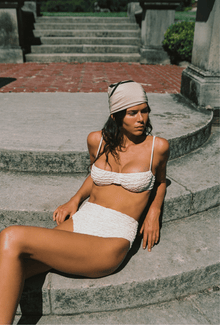 The Ingrid Top | Ivory Luxe Crinkle