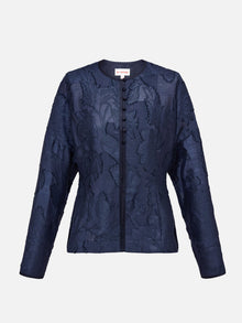 Silk Feather Light Jacket | Black