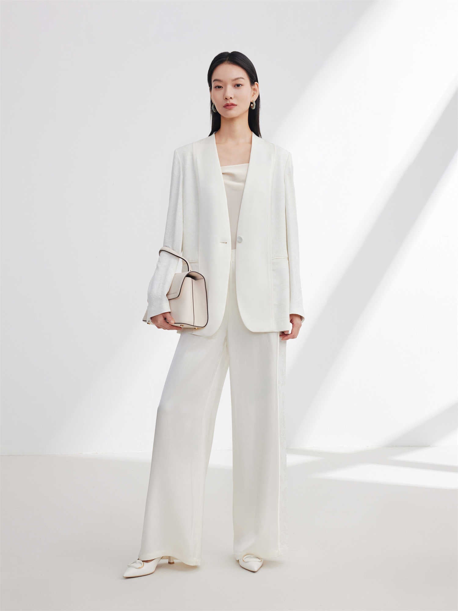 Chinese-Style Blazer | Beige