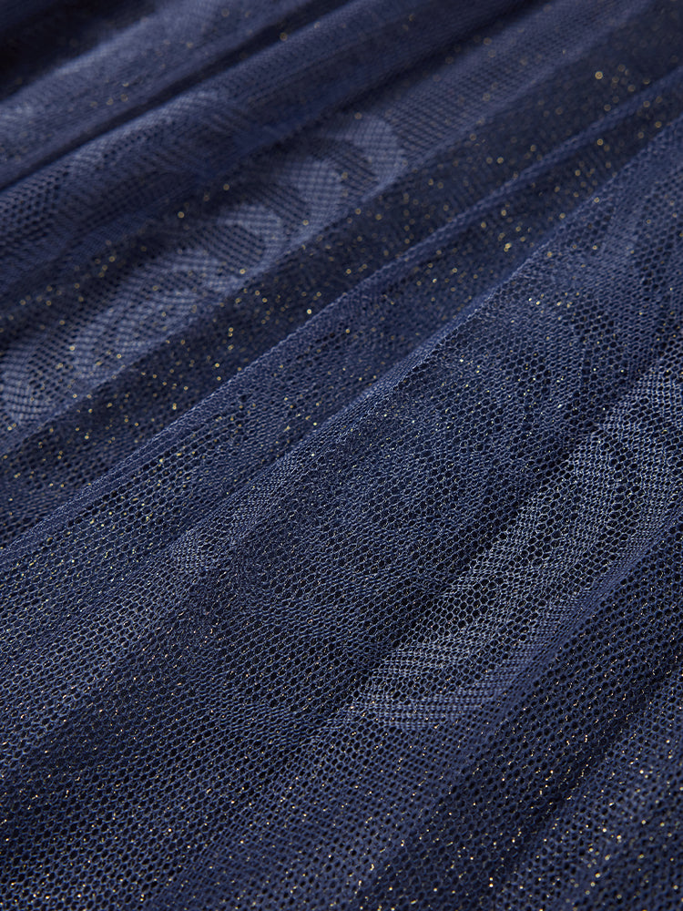Mesh Skirt | Navy