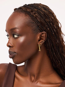 14K Gold Plated Open Hearts Love Valentines Day Statement Hoop Earrings For Women Ana Luisa Keilan Large