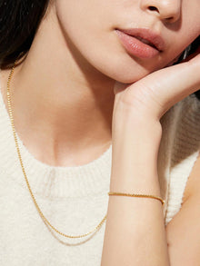 Danay Soft Box Chain Bracelet | 14K Gold on Brass