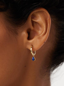 Small Huggie Hoop Earrings | 14K Gold on Brass