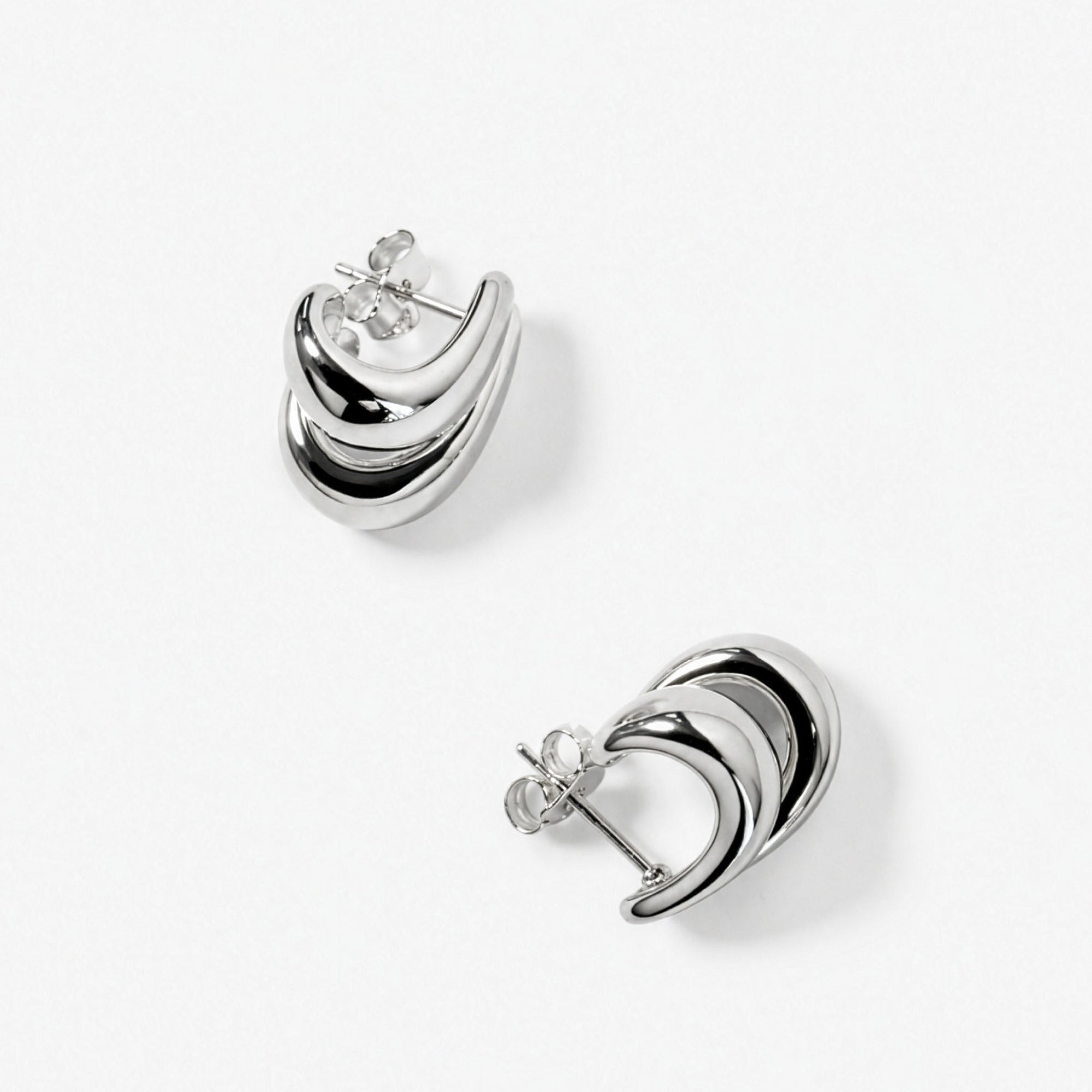 Curl Earrings | Sterling Silver