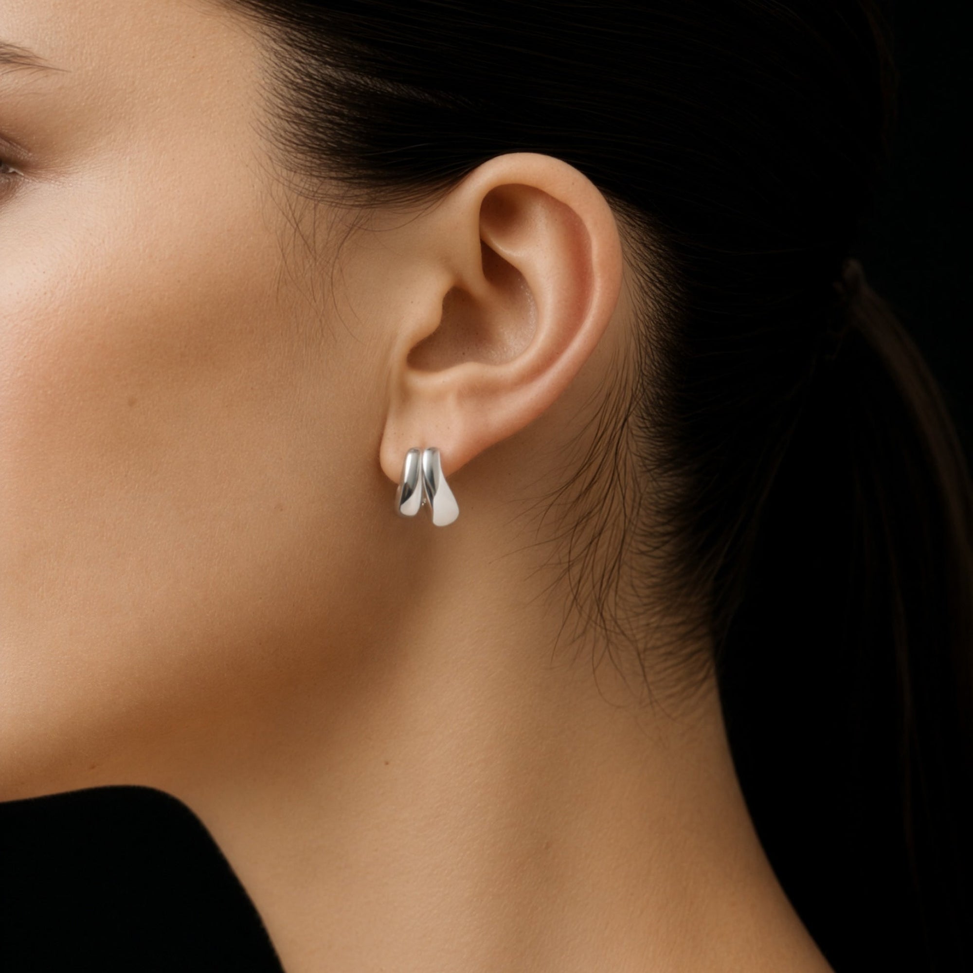 Curl Earrings | Sterling Silver