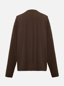 Long-Staple Cotton Sweatshirt | Brown
