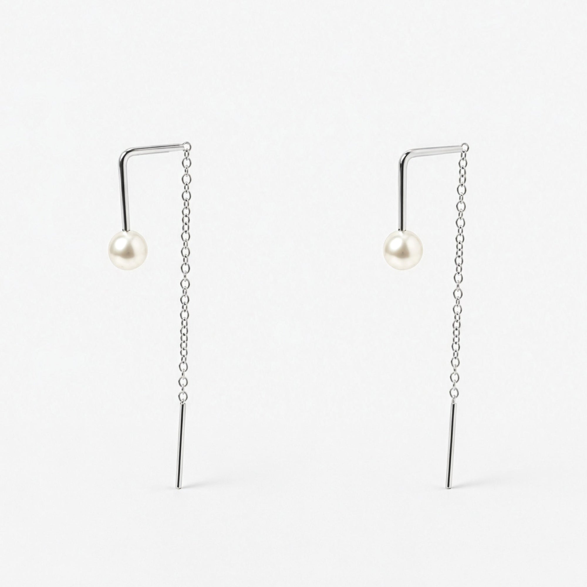 Sev Earrings | Sterling Silver | Freshwater Pearl
