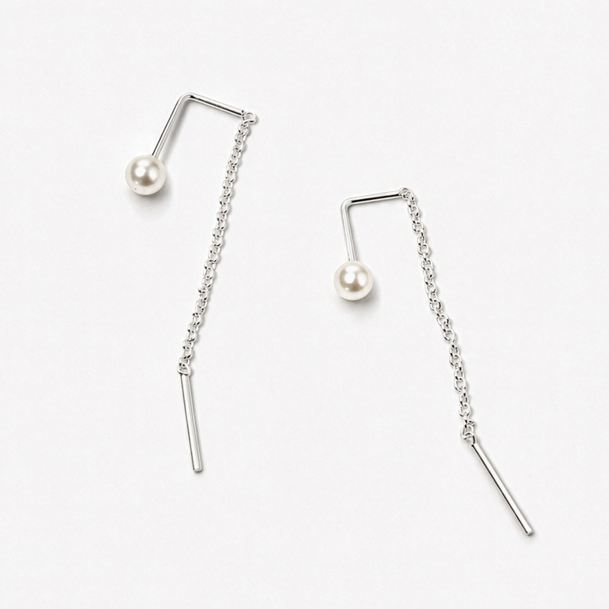 Sev Earrings | Sterling Silver | Freshwater Pearl