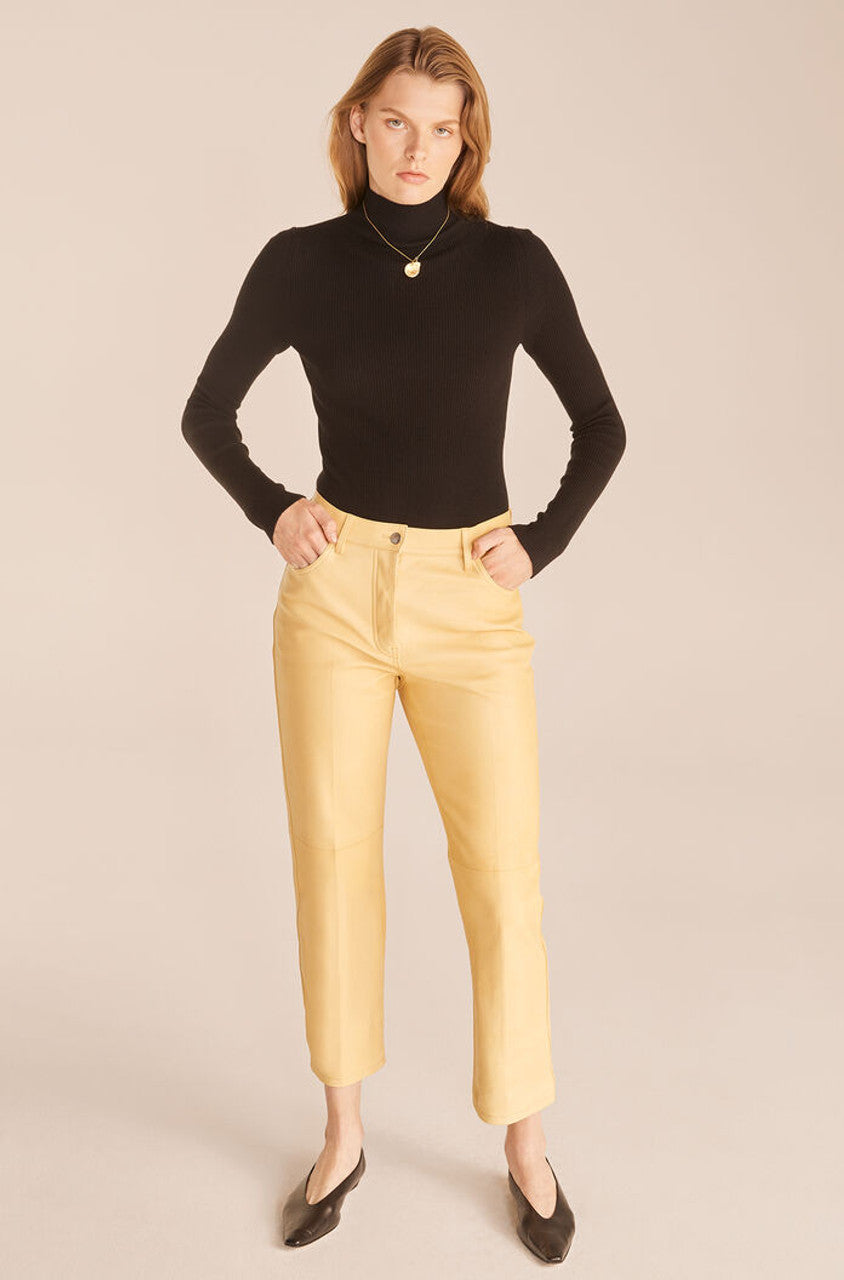 Crop Leather Pant | Palomino