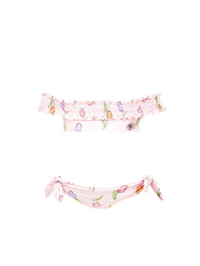 Girls | Stretch Bikini With Tulip Print | FairyTale Pink