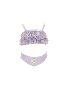 Girls | Two-Piece Frou Frou Swimsuit | Wisteria