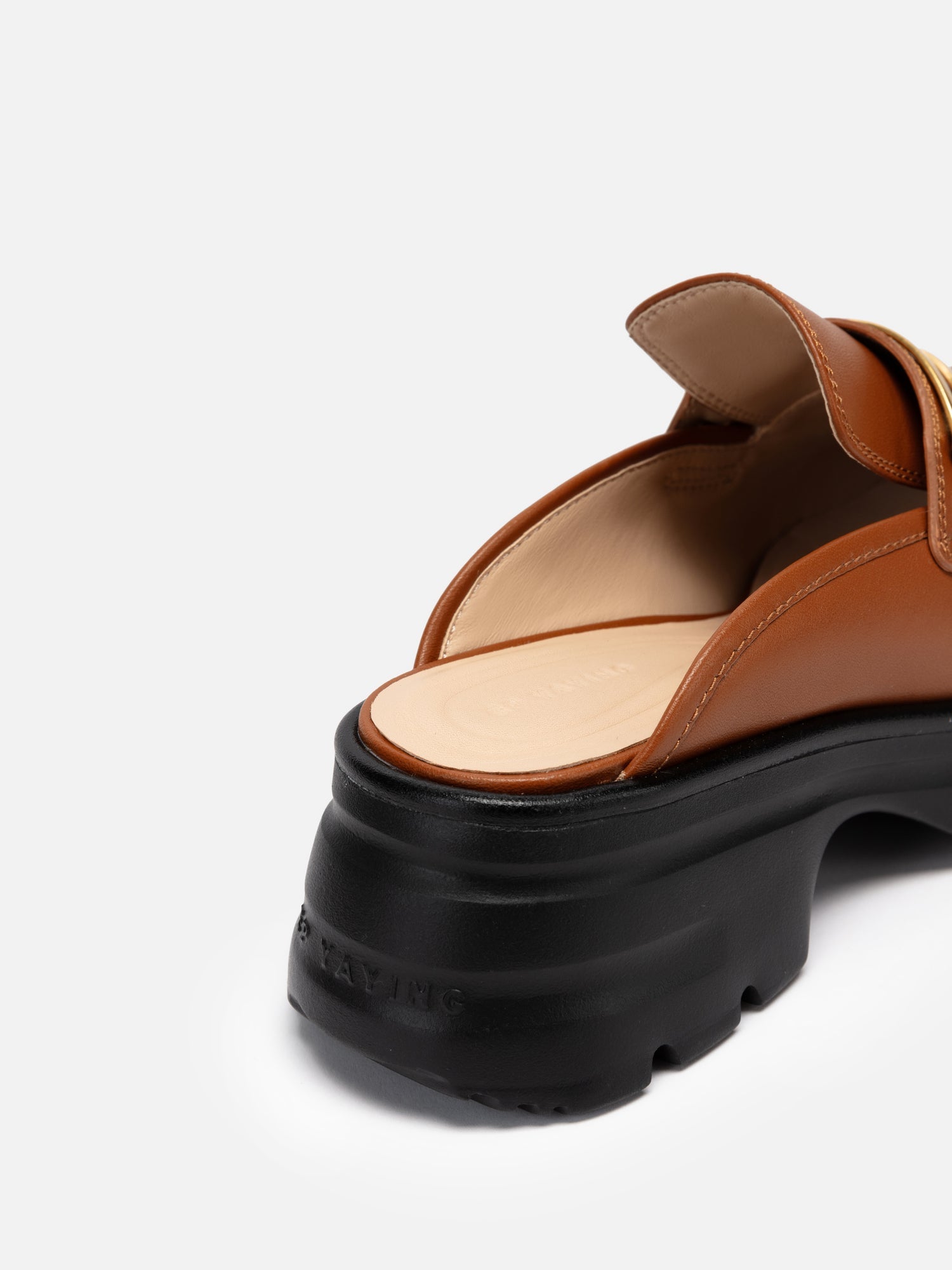College Style Half-drag Loafers | Brown