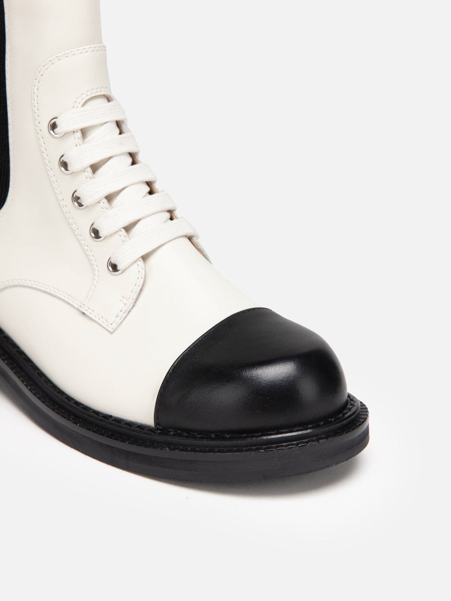 Color-Block Boot | White