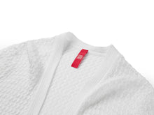 Short Sleeve Open-Knit Cardigan | White